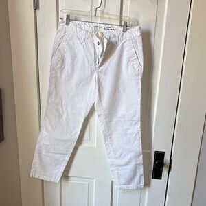 GAP Girlfriend Khaki Pants - Classic White